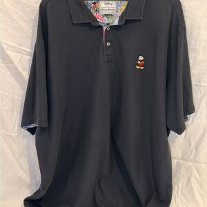 Tommy Bahama Disney Men's Black Polo Shirt